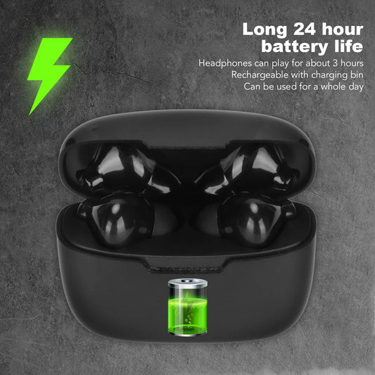 ✅Language Translator Earbuds Multifunction 144 Languages Bluetooth Language Translator Device for Travel Shopping Black