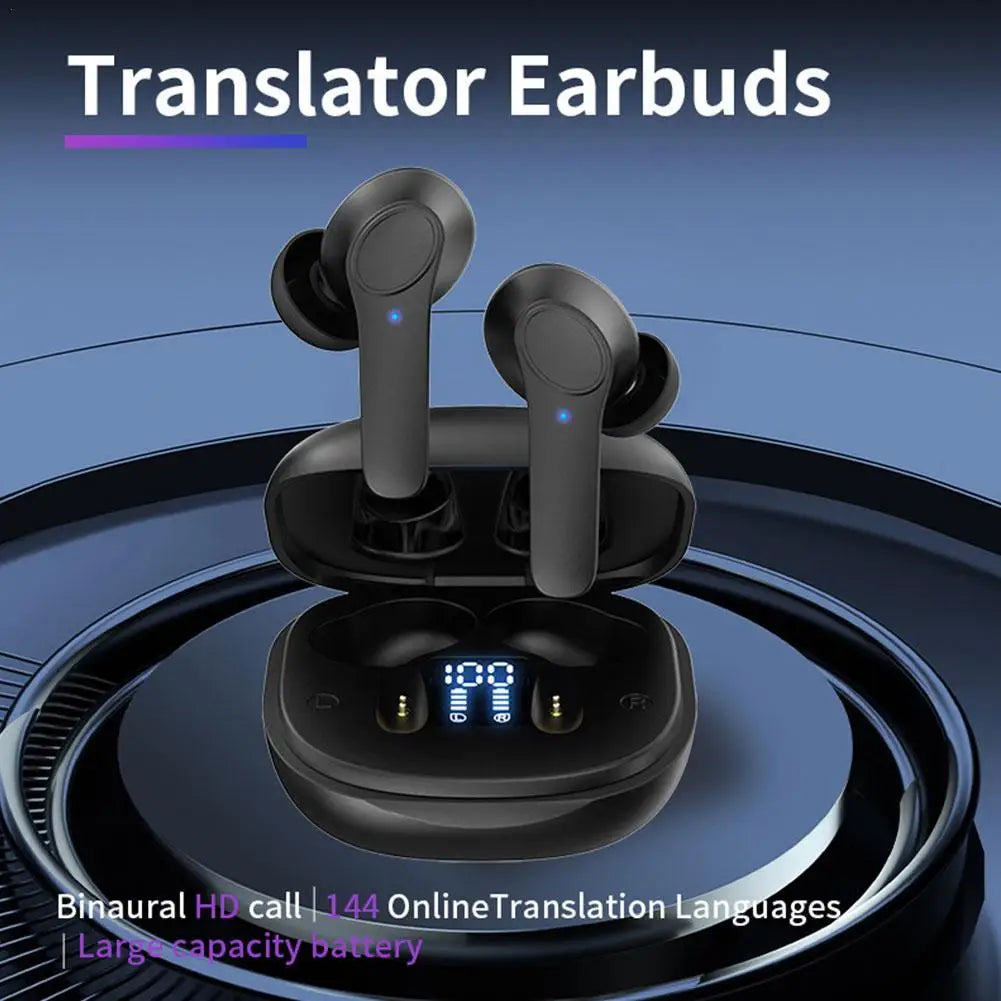 ✅144 Languages Smart Translate Earbuds Real Time Voice Translator Support Online OffLine 4 Translation Mode 98% Accuracy